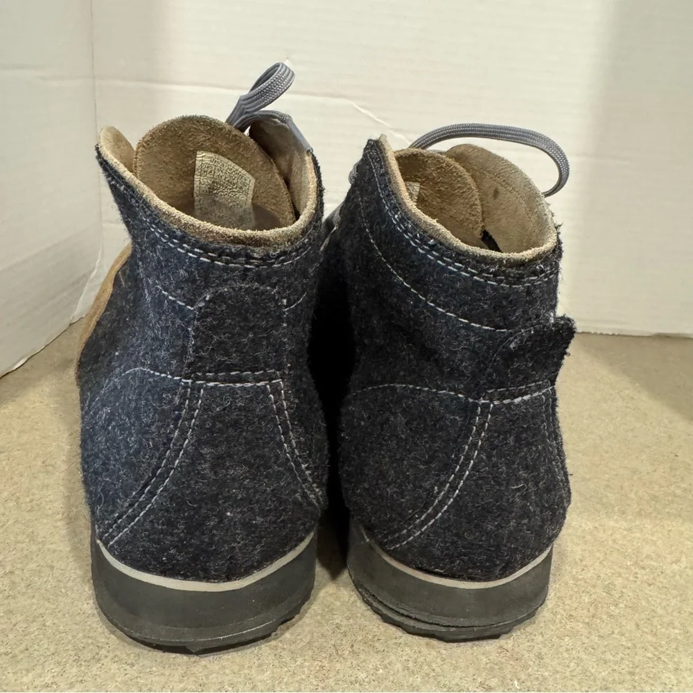 Woolrich Men’s Eagle Lace Up Brown-Black Wool And Suede Hiking Boots Size 11.5